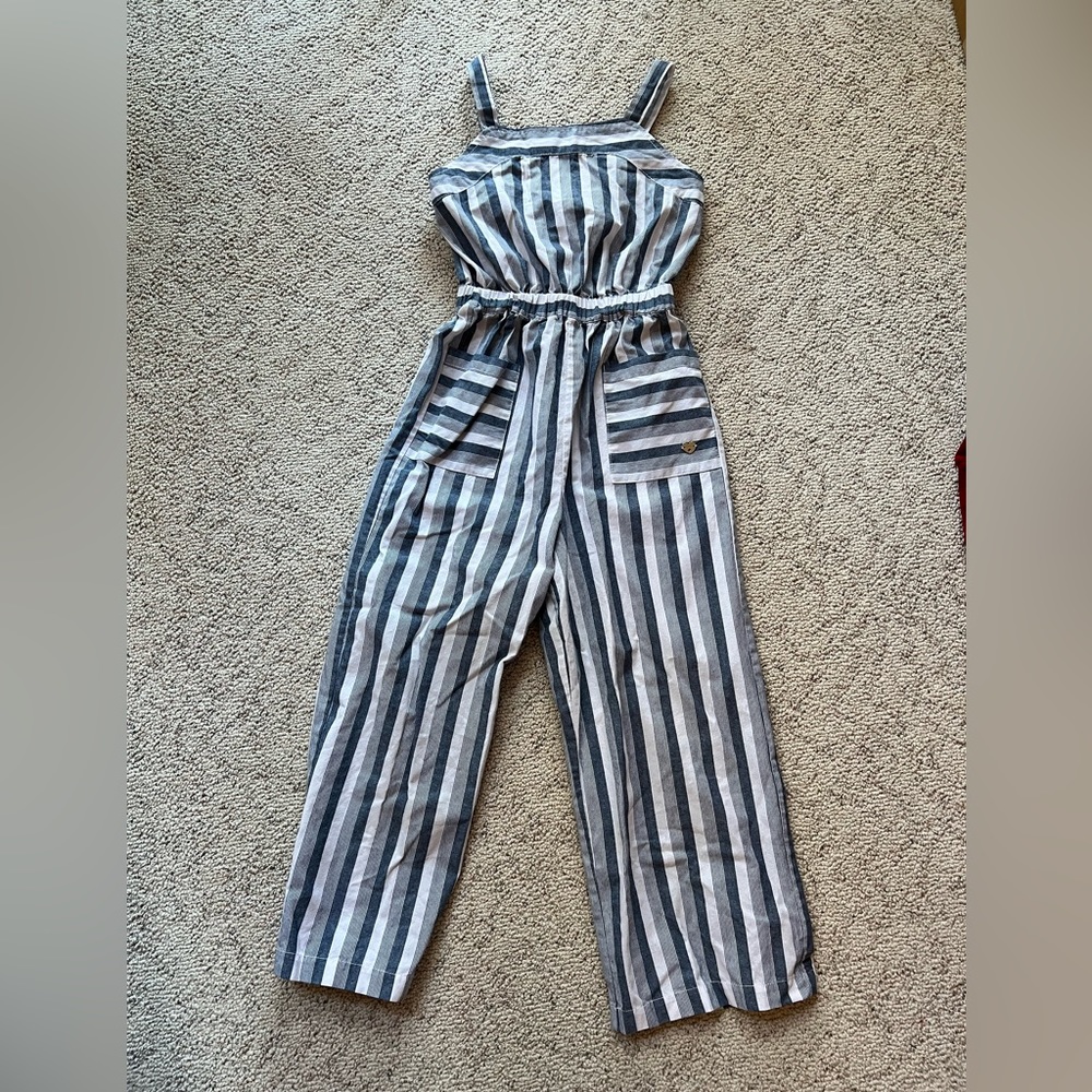 Bebe Girls Crop Jumpsuit Sz 14